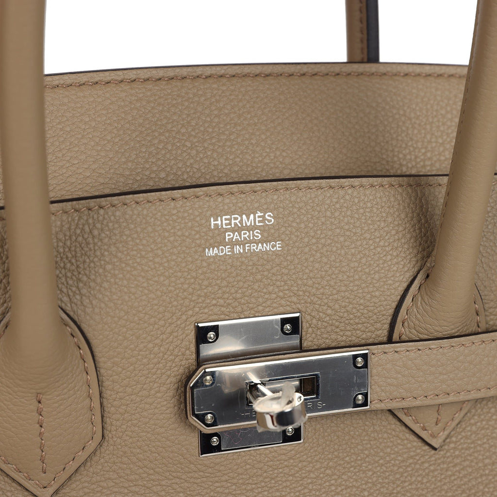Hermes Birkin 35 Beige Marfa Togo Palladium Hardware - Image 6