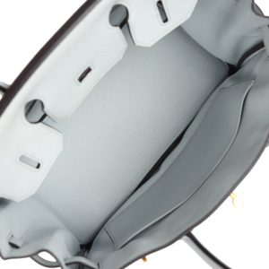 Hermes Birkin 30 Bleu Pale Clemence Gold Hardware