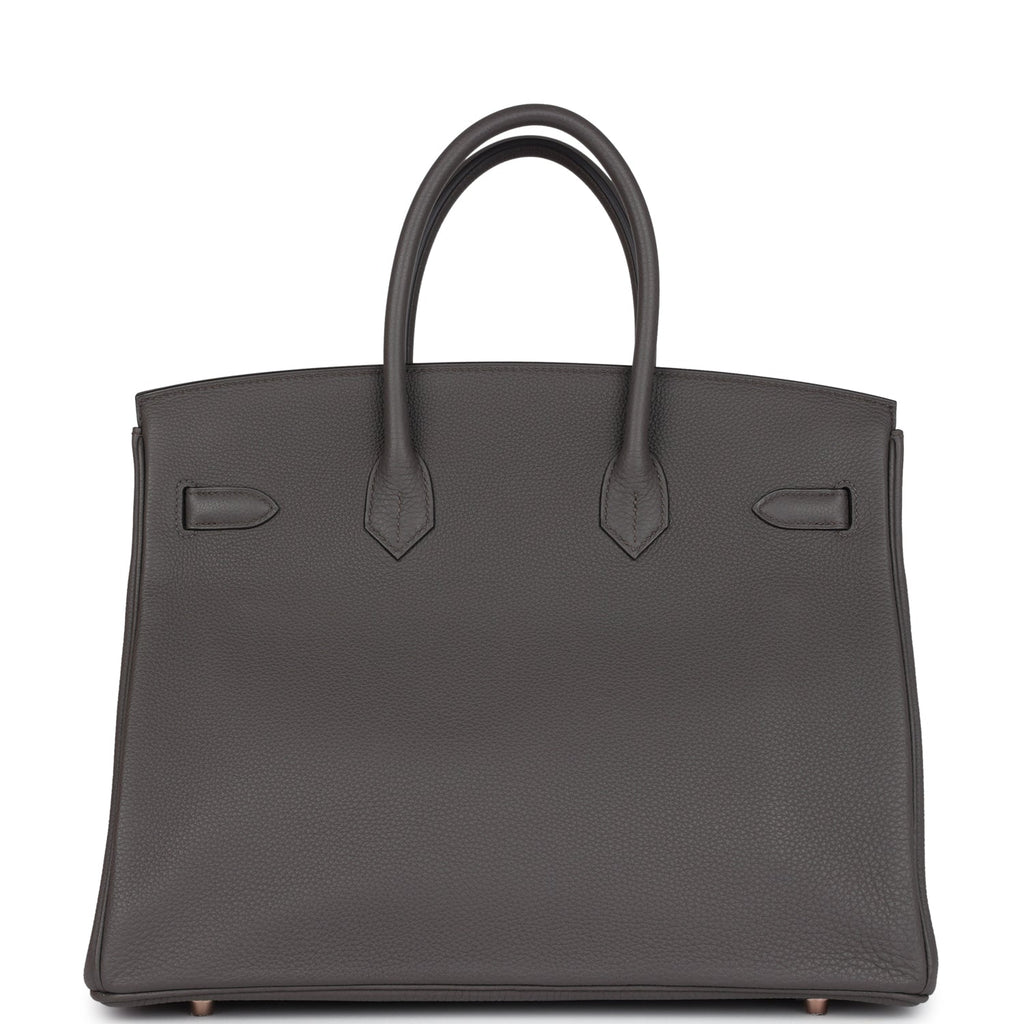 Hermes Birkin 35 Etain Togo Rose Gold Hardware - Image 6
