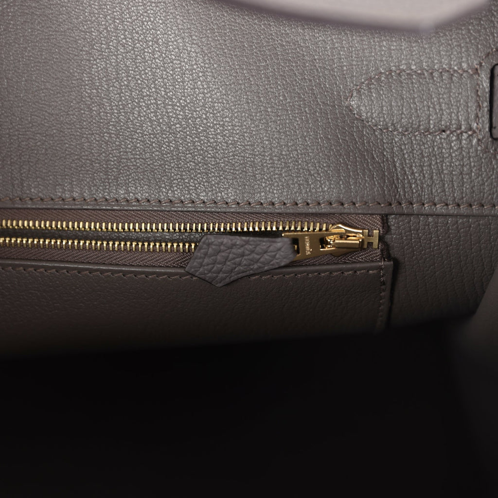 Hermes Birkin 35 Etain Togo Rose Gold Hardware - Image 8