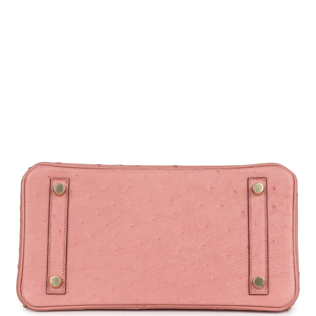 Hermes Birkin 25 Terre Cuite Ostrich Gold Hardware - Image 5