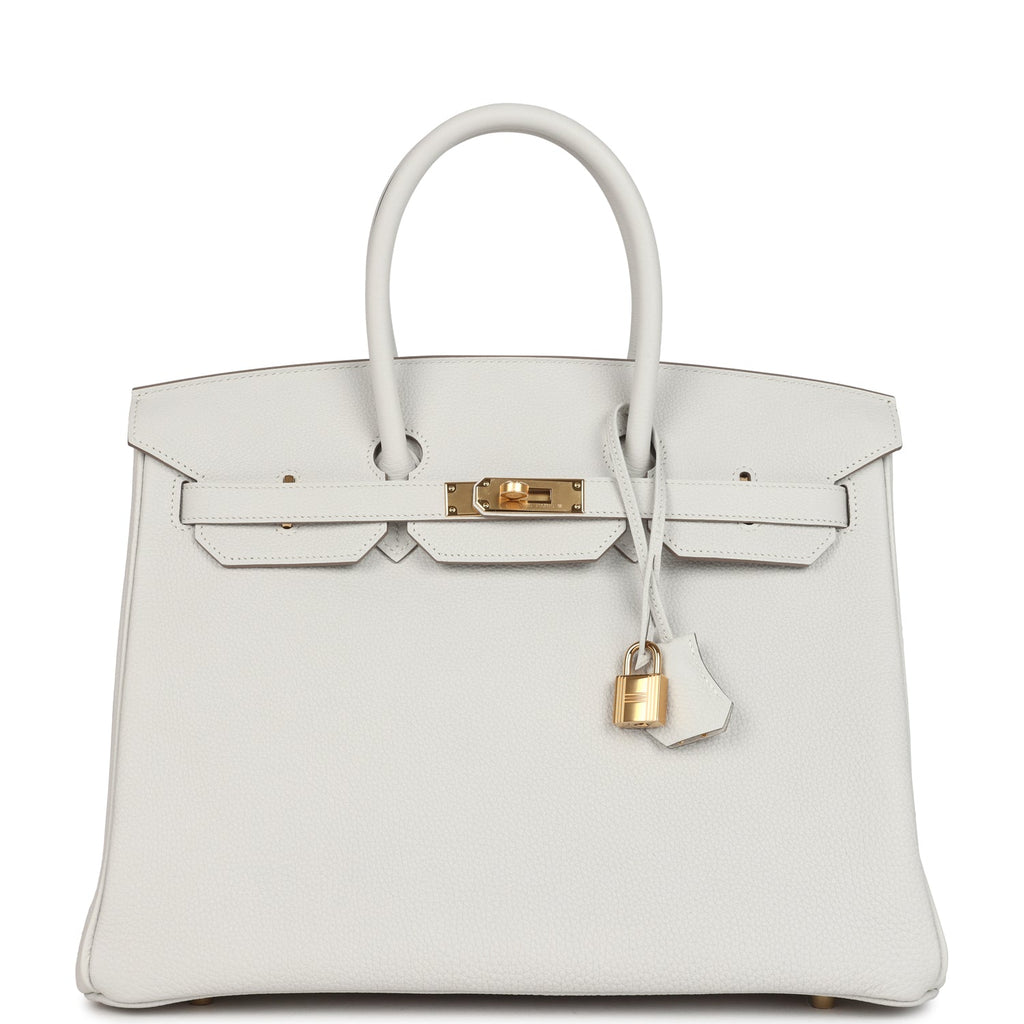 Hermes Birkin 35 Gris Pale Togo Gold Hardware - Image 3