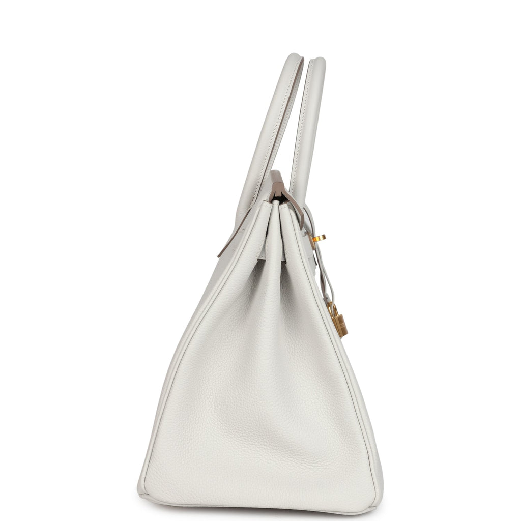 Hermes Birkin 35 Gris Pale Togo Gold Hardware - Image 8
