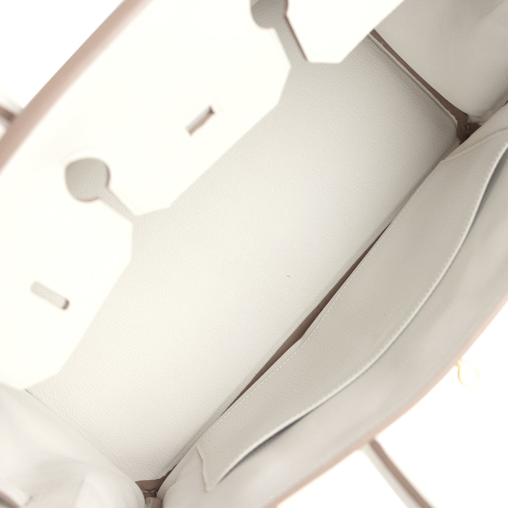 Hermes Birkin 35 Gris Pale Togo Gold Hardware - Image 7