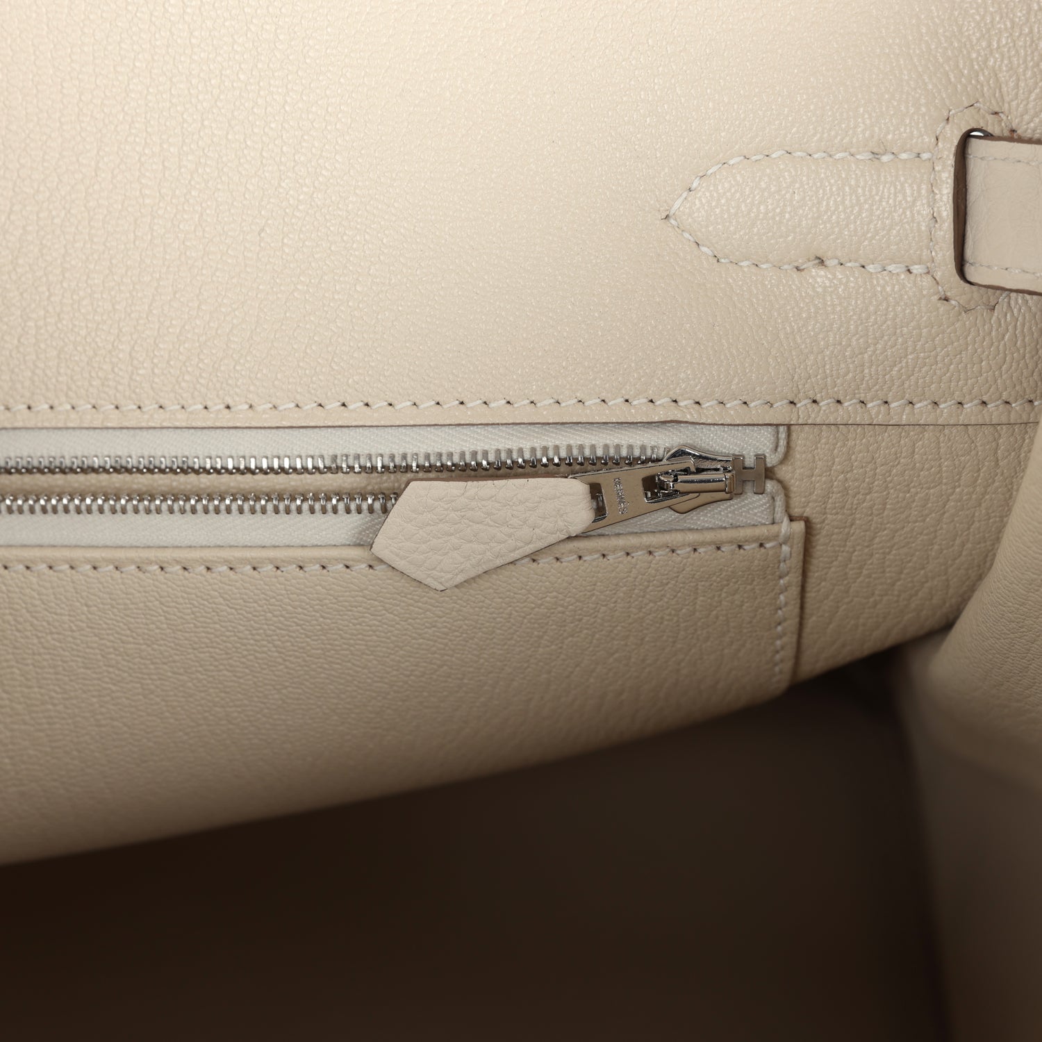 Hermes Birkin 35 Mushroom Togo Palladium Hardware - Image 7