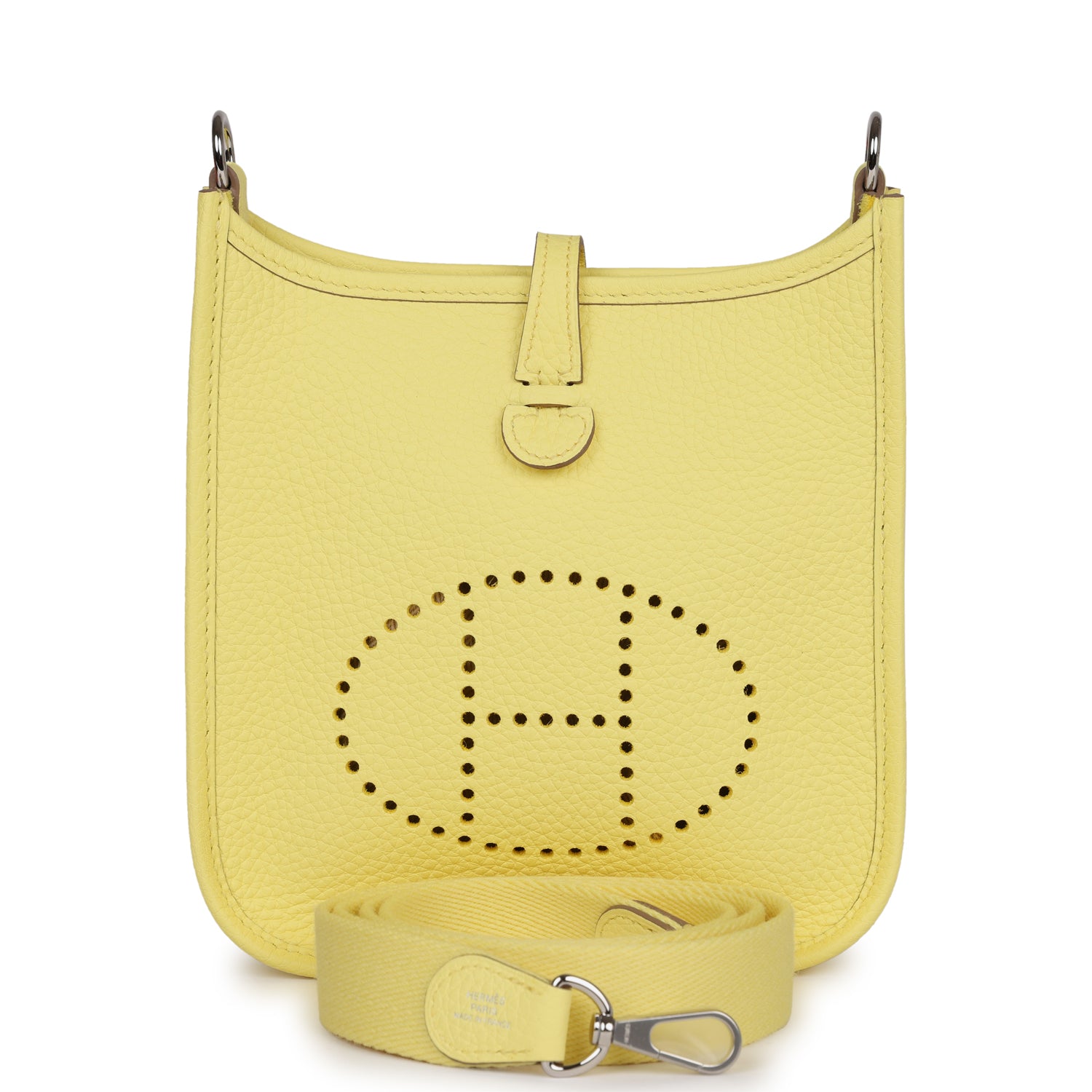 Hermes Evelyne TPM Limoncello Clemence Palladium Hardware - Image 5