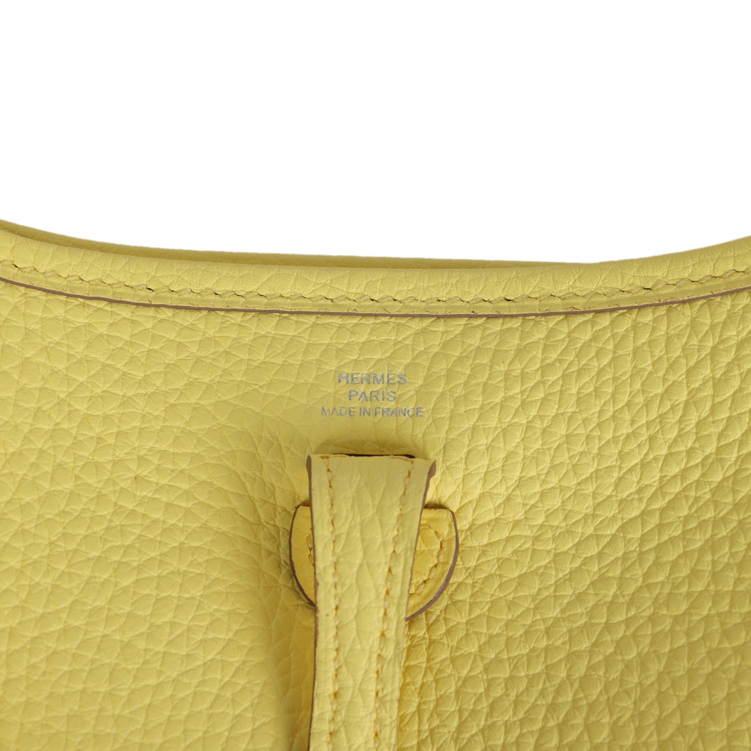 Hermes Evelyne TPM Limoncello Clemence Palladium Hardware - Image 8