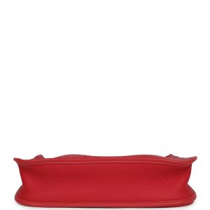 Hermes Evelyne III PM Vermillon Clemence Gold Hardware