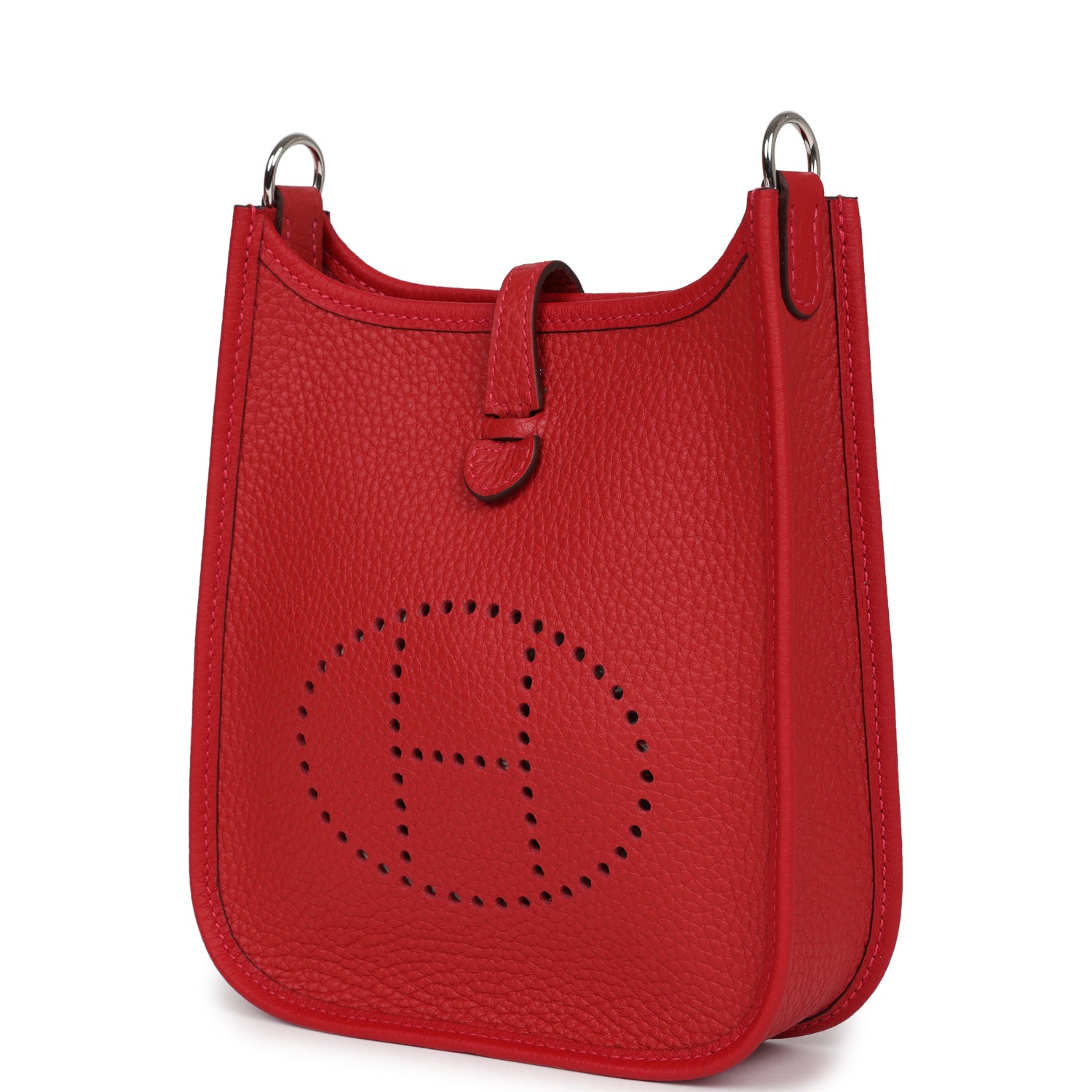 Hermes Evelyne TPM Vermillion Clemence Palladium Hardware - Image 5