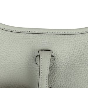 Hermes Evelyne TPM Gris Neve Clemence Palladium Hardware
