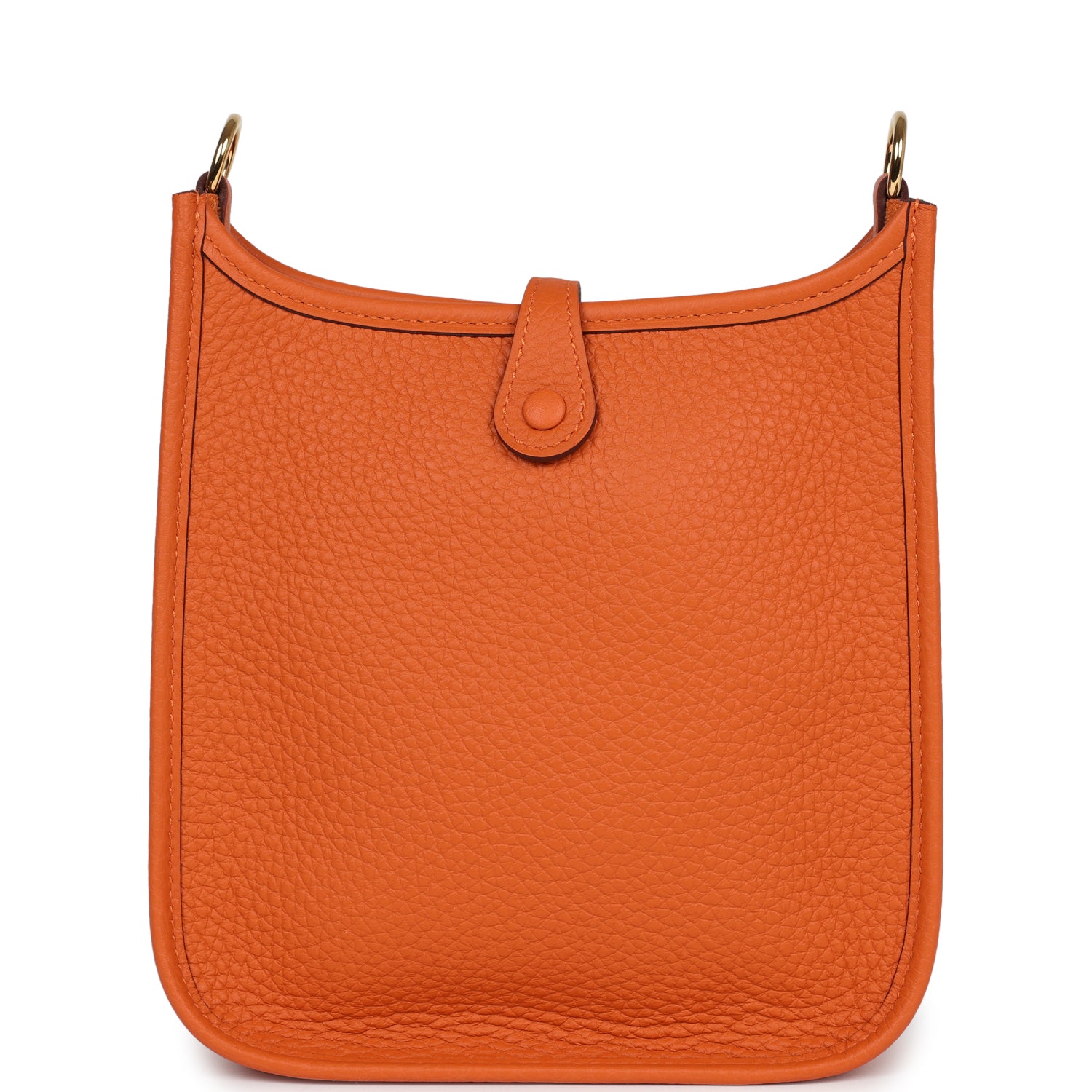 Hermes Evelyne TPM Orange Clemence Gold Hardware - Image 4