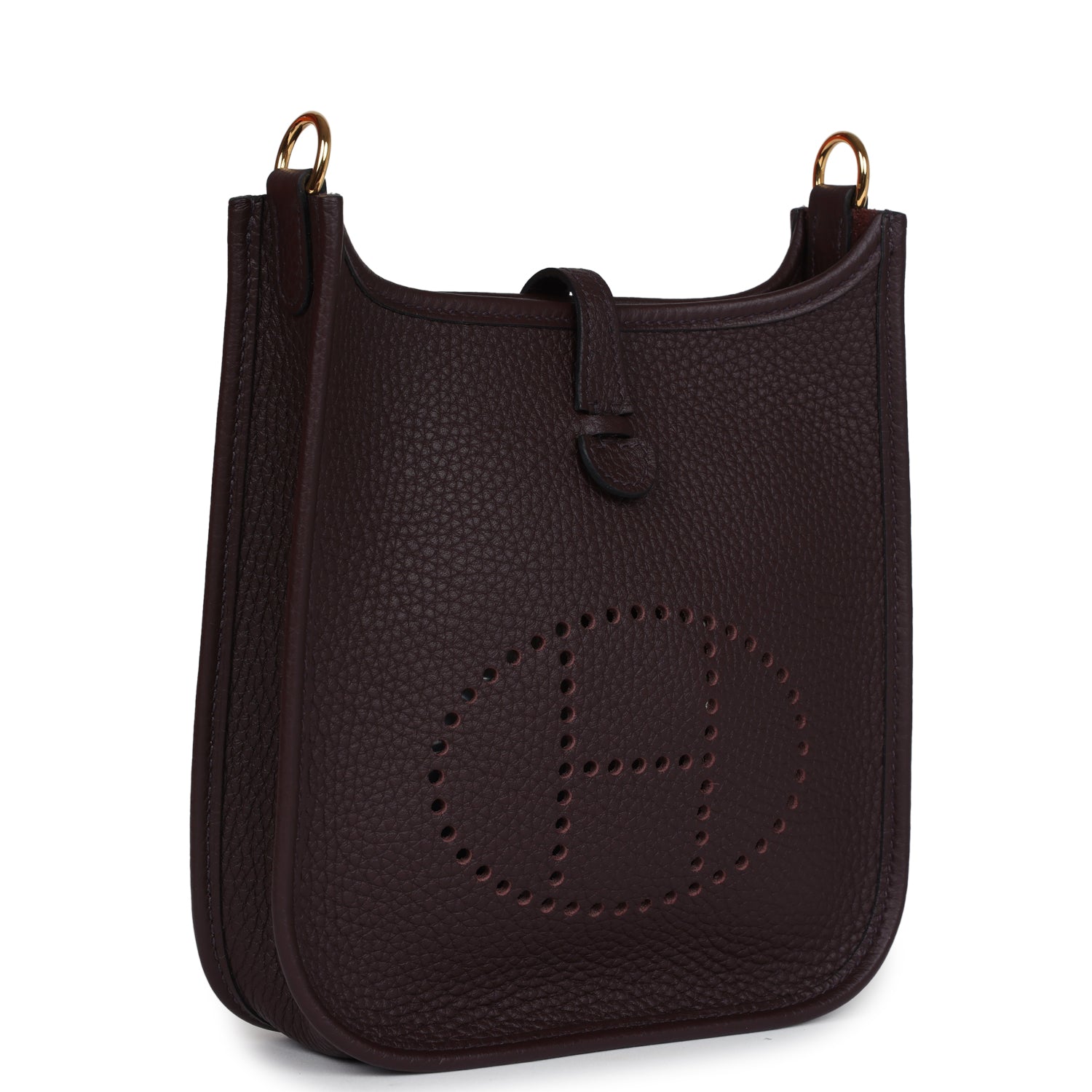 Hermes Evelyne TPM Rouge Sellier Clemence Gold Hardware - Image 5