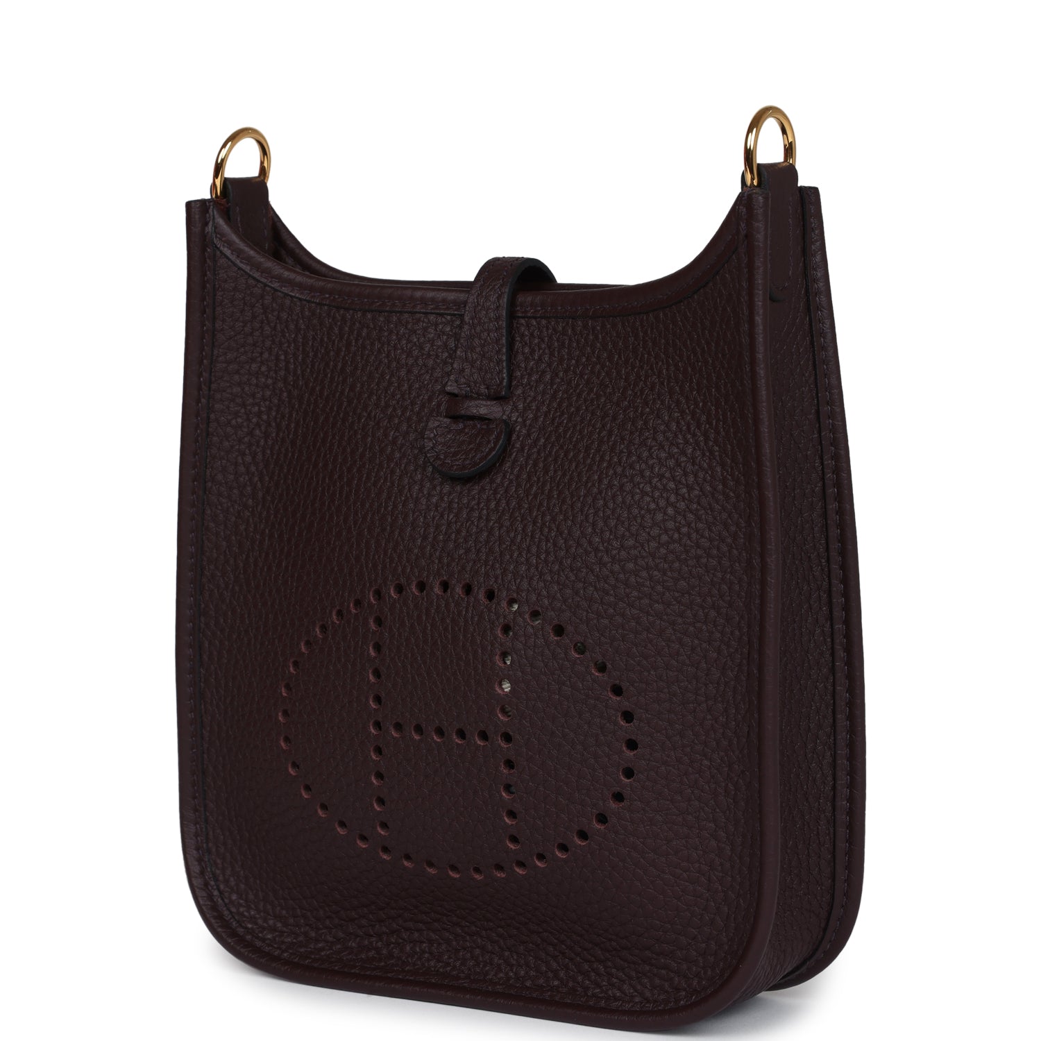 Hermes Evelyne TPM Rouge Sellier Clemence Gold Hardware - Image 4