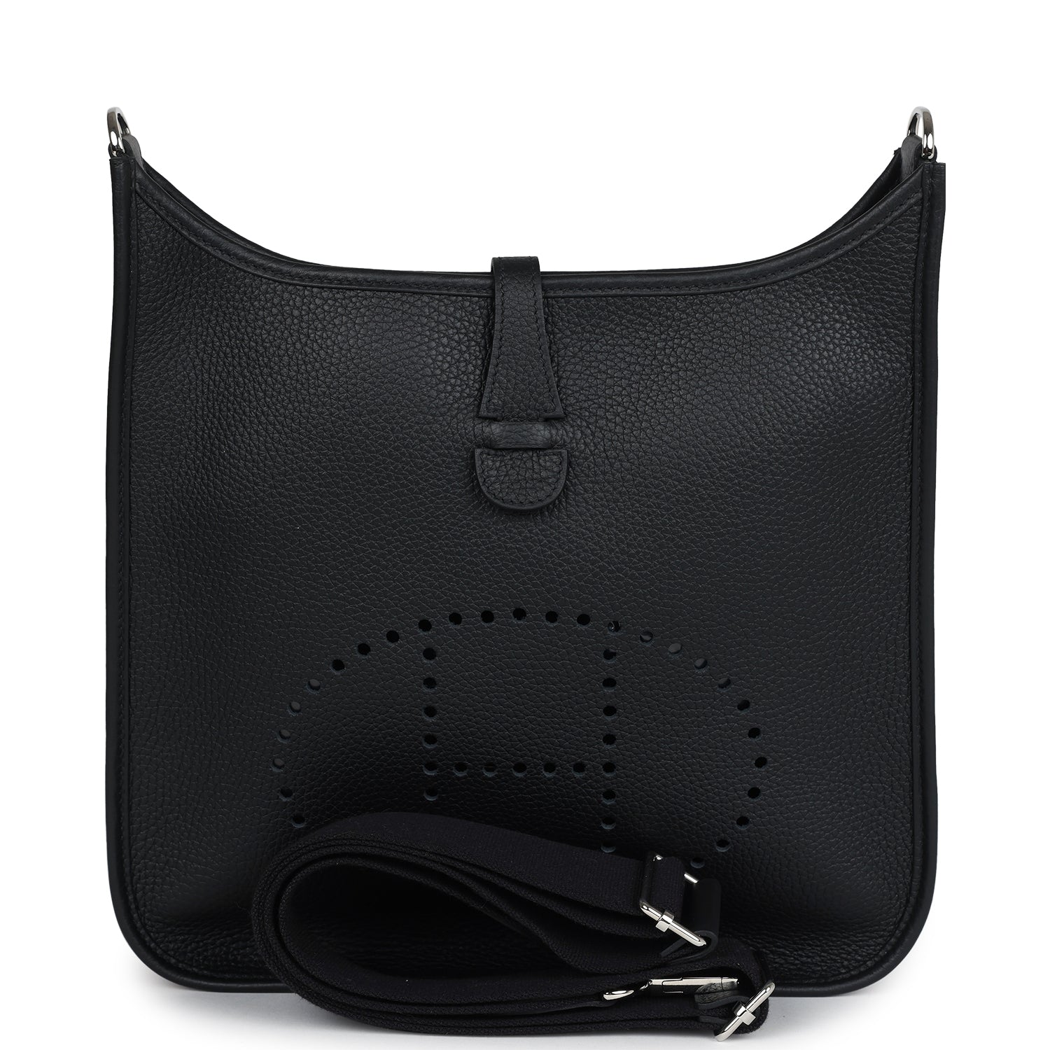 Hermes Evelyne III PM Black Clemence Palladium Hardware - Image 3