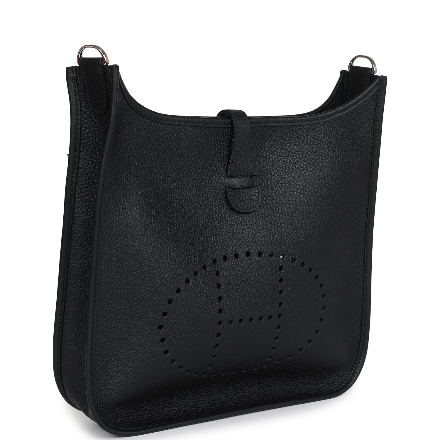 Hermes Evelyne III PM Black Clemence Palladium Hardware - Image 8