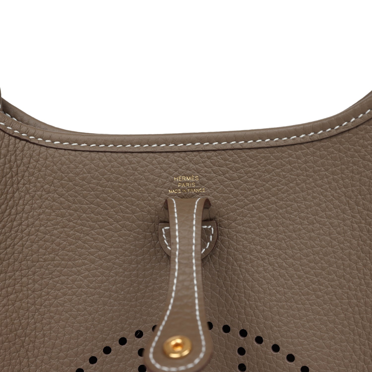 Hermes Evelyne TPM Etoupe Clemence Gold Hardware - Image 3