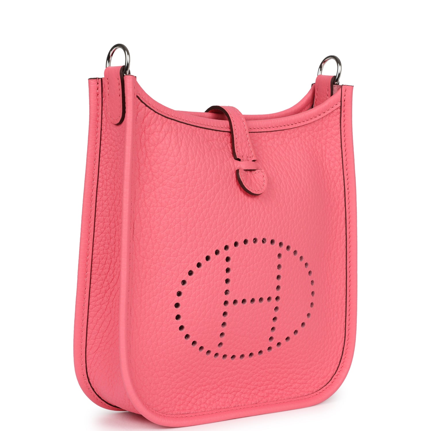 Hermes Evelyne TPM Rose Azalee Clemence Palladium Hardware - Image 3