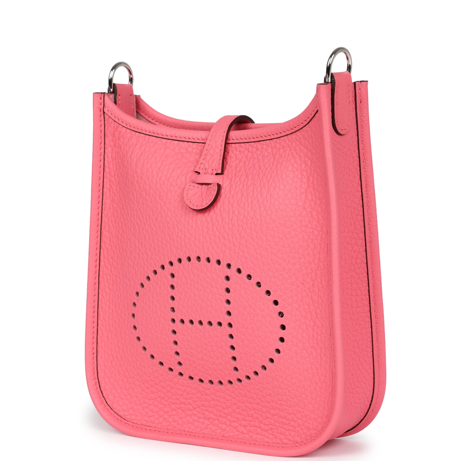 Hermes Evelyne TPM Rose Azalee Clemence Palladium Hardware - Image 2