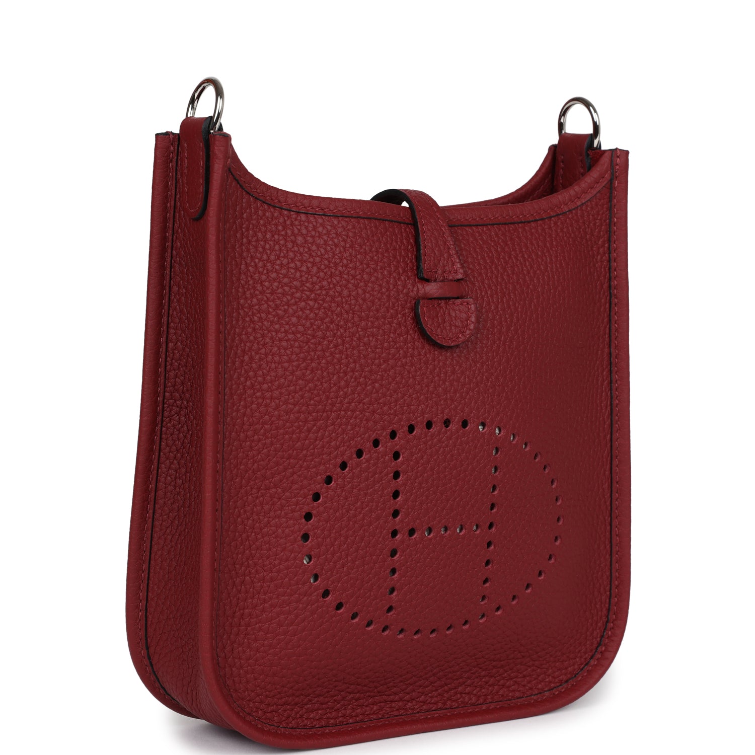 Hermes Evelyne TPM Rouge H Clemence Palladium Hardware - Image 5