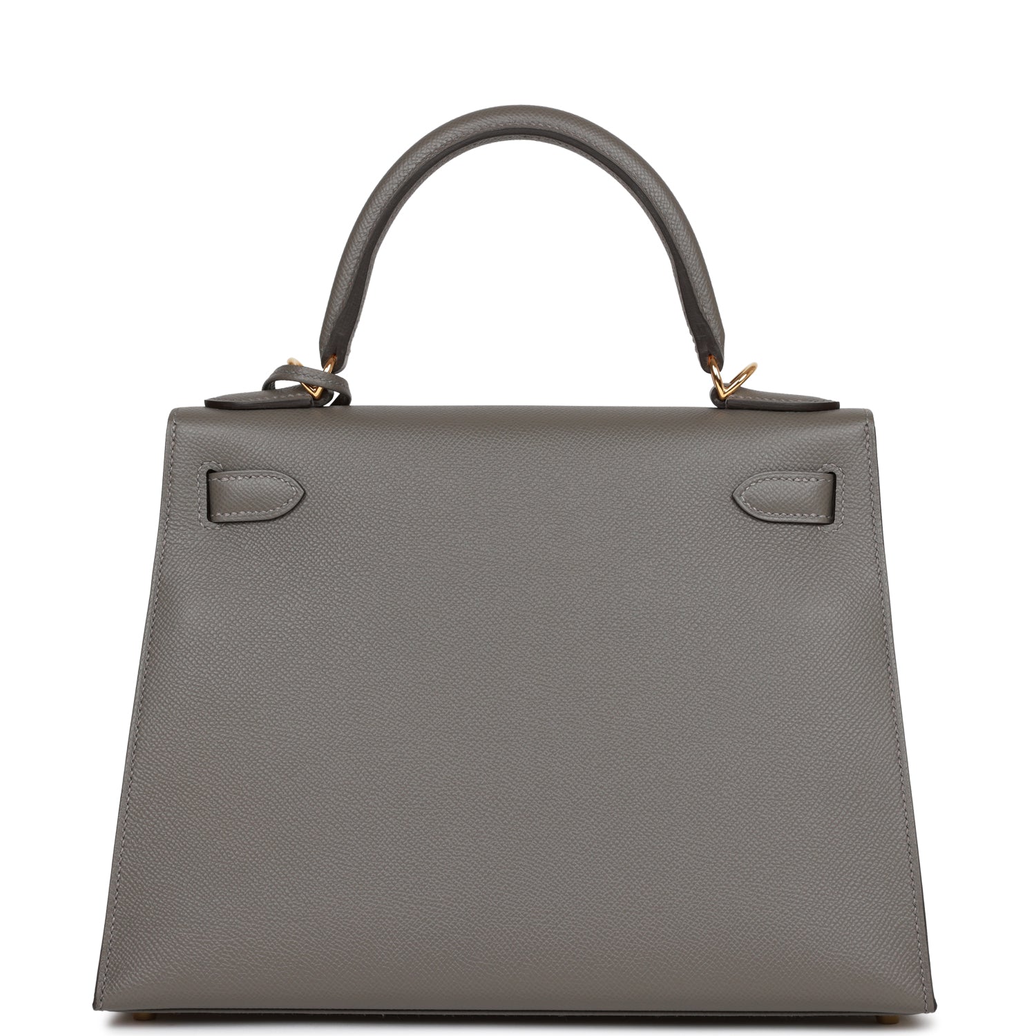 Hermes Kelly Sellier 28 Gris Meyer Epsom Gold Hardware - Image 7