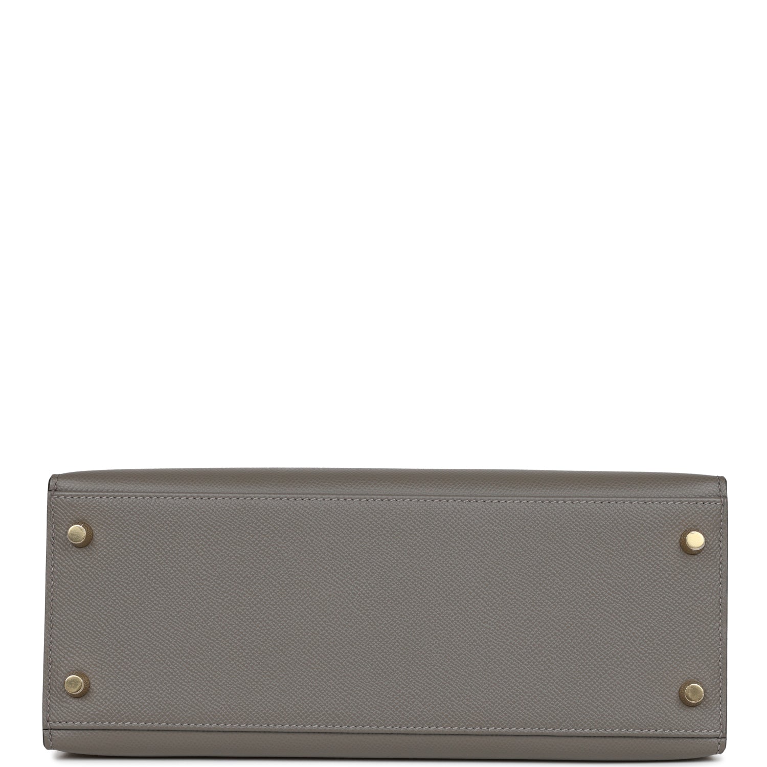 Hermes Kelly Sellier 28 Gris Meyer Epsom Gold Hardware - Image 8