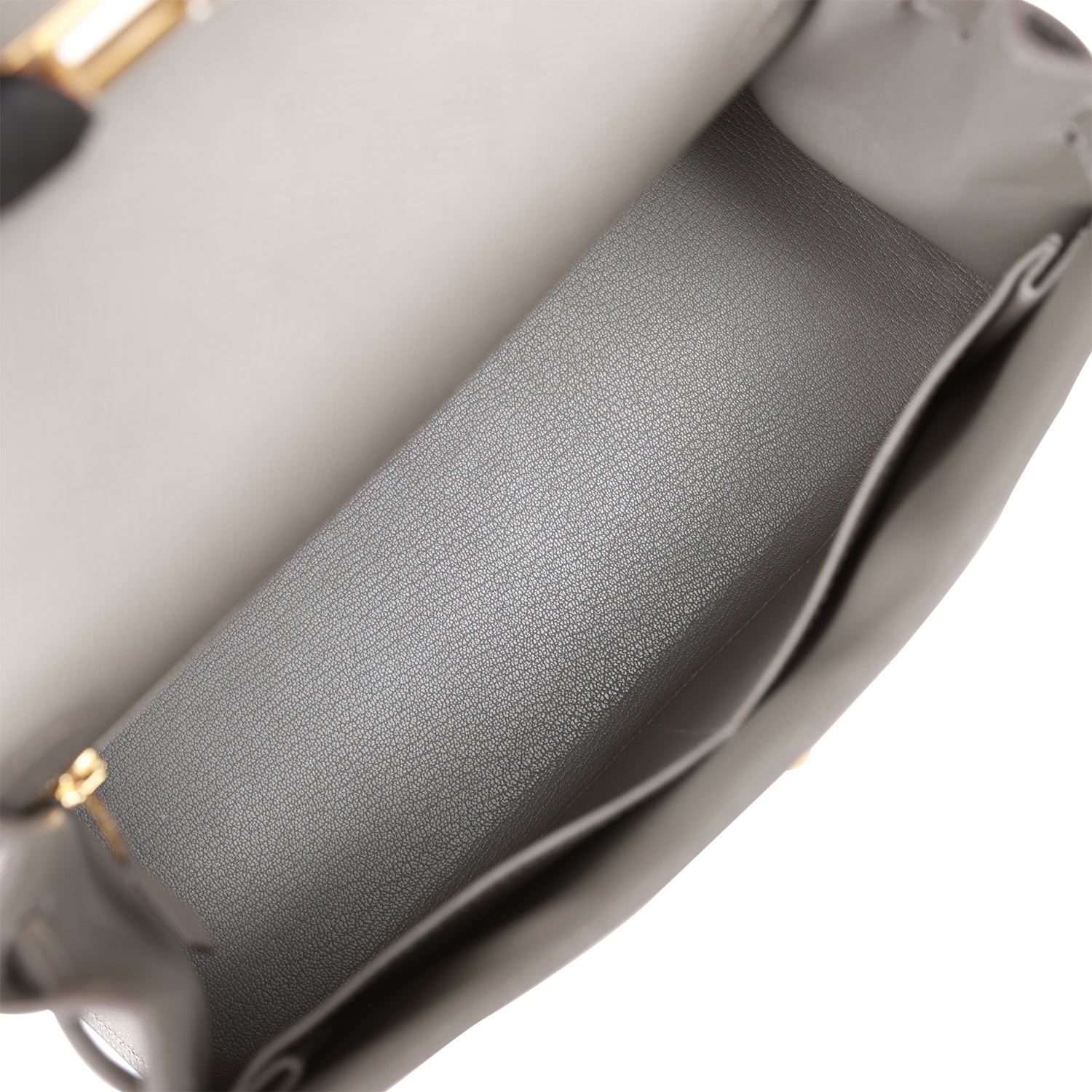 Hermes Kelly Sellier 28 Gris Meyer Epsom Gold Hardware - Image 3
