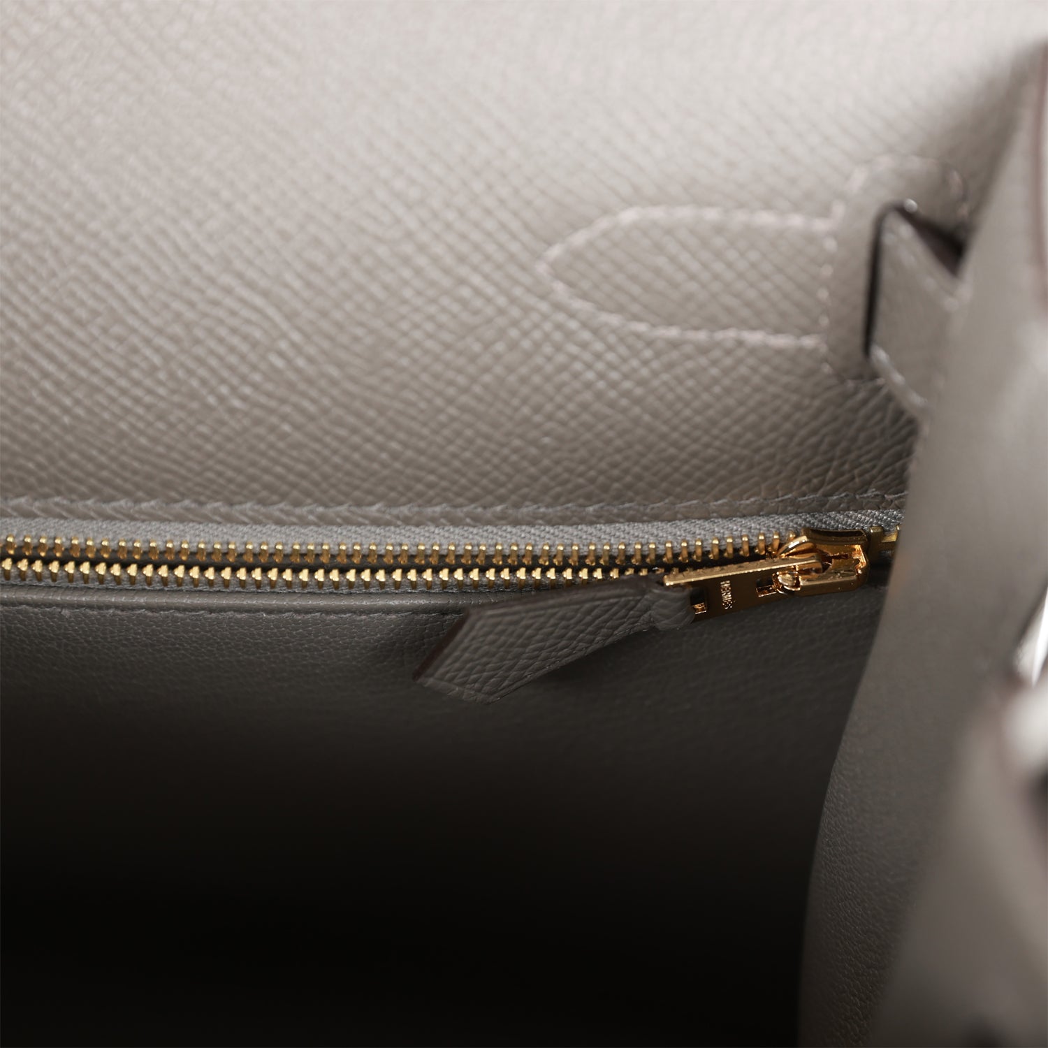Hermes Kelly Sellier 28 Gris Meyer Epsom Gold Hardware - Image 5