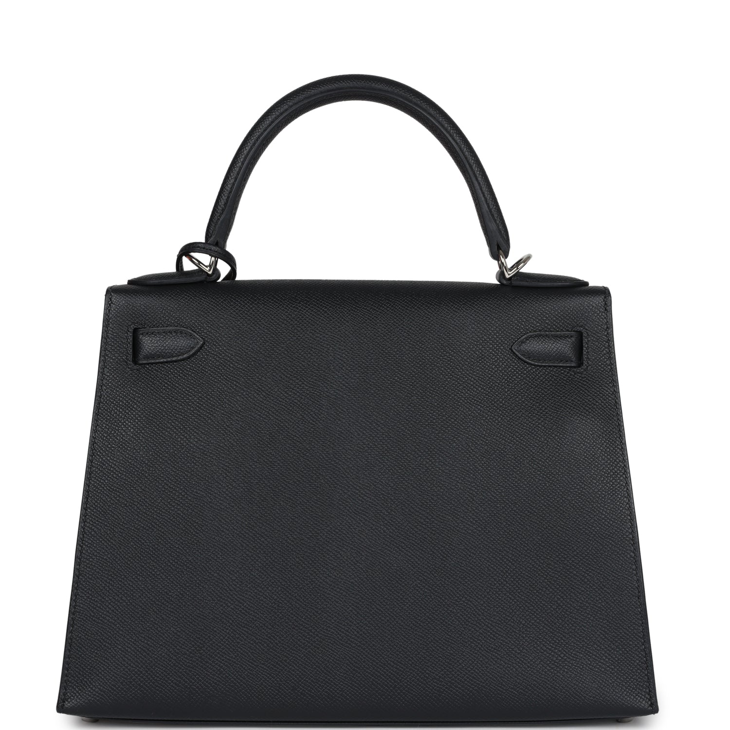 Hermes Kelly Sellier 28 Black Epsom Palladium Hardware - Image 9