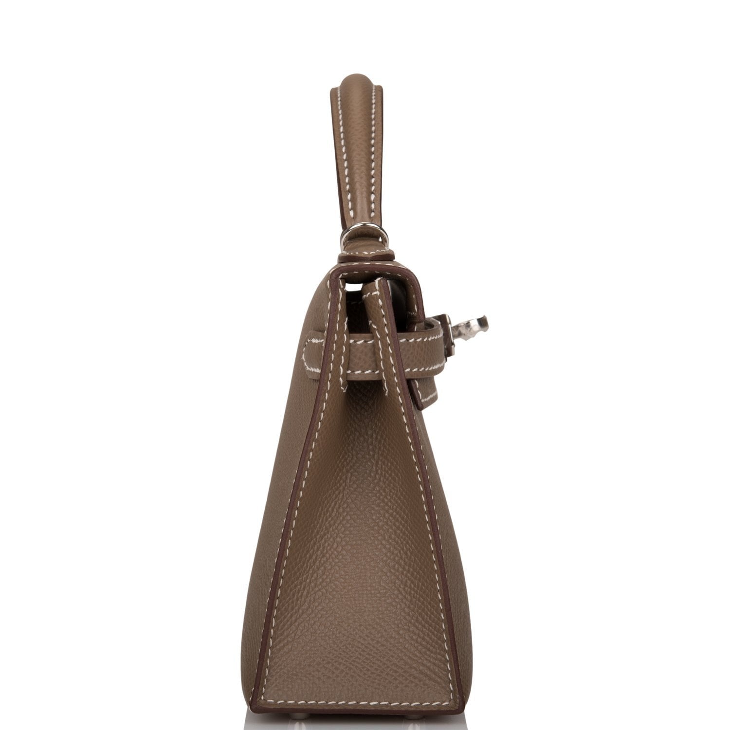 Hermes Kelly Sellier 20 Etoupe Epsom Palladium Hardware - Image 6