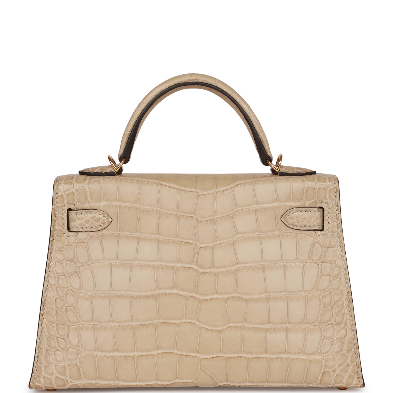 Hermes Kelly Sellier 20 Trench Matte Alligator Mississippiensis Gold Hardware