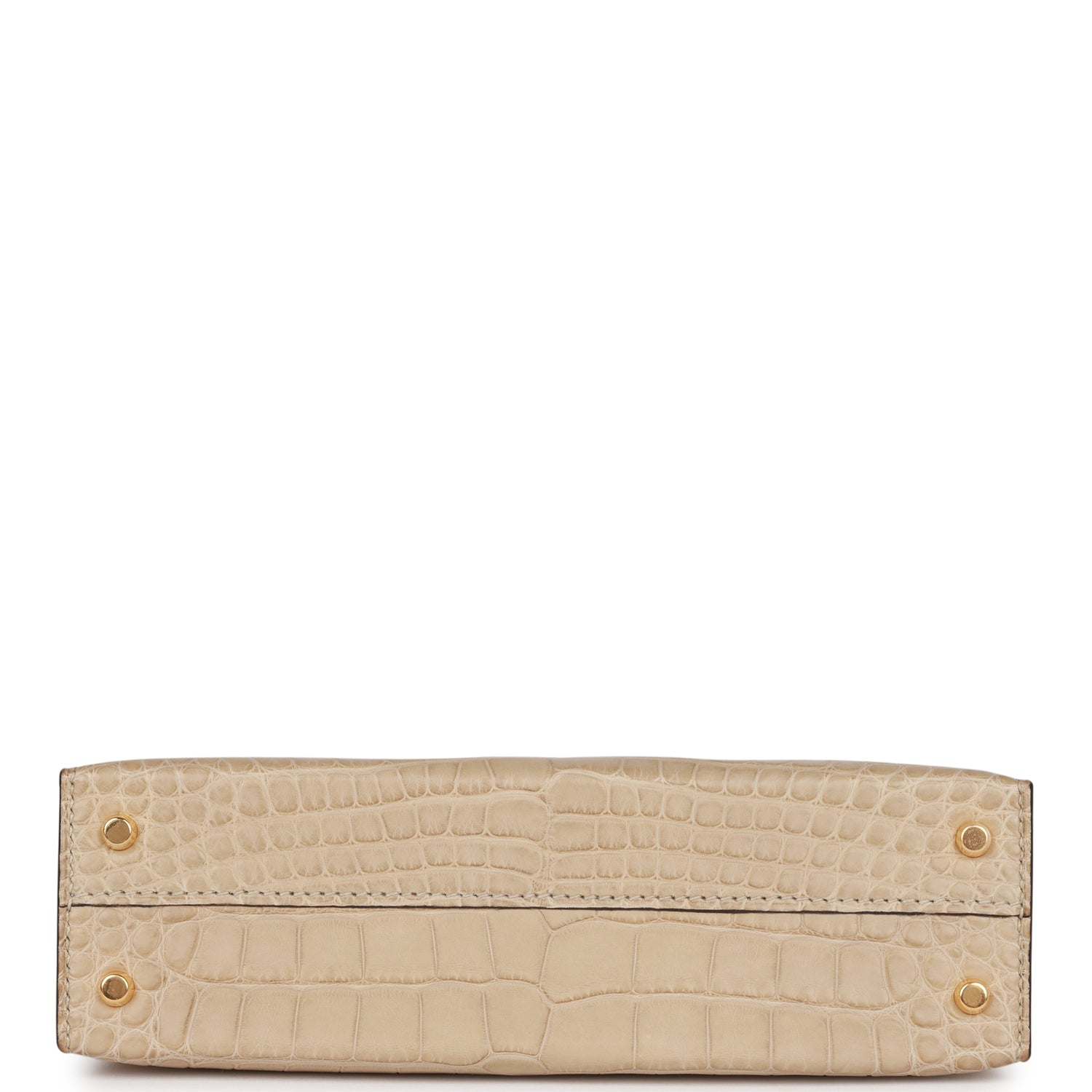 Hermes Kelly Sellier 20 Trench Matte Alligator Mississippiensis Gold Hardware - Image 7