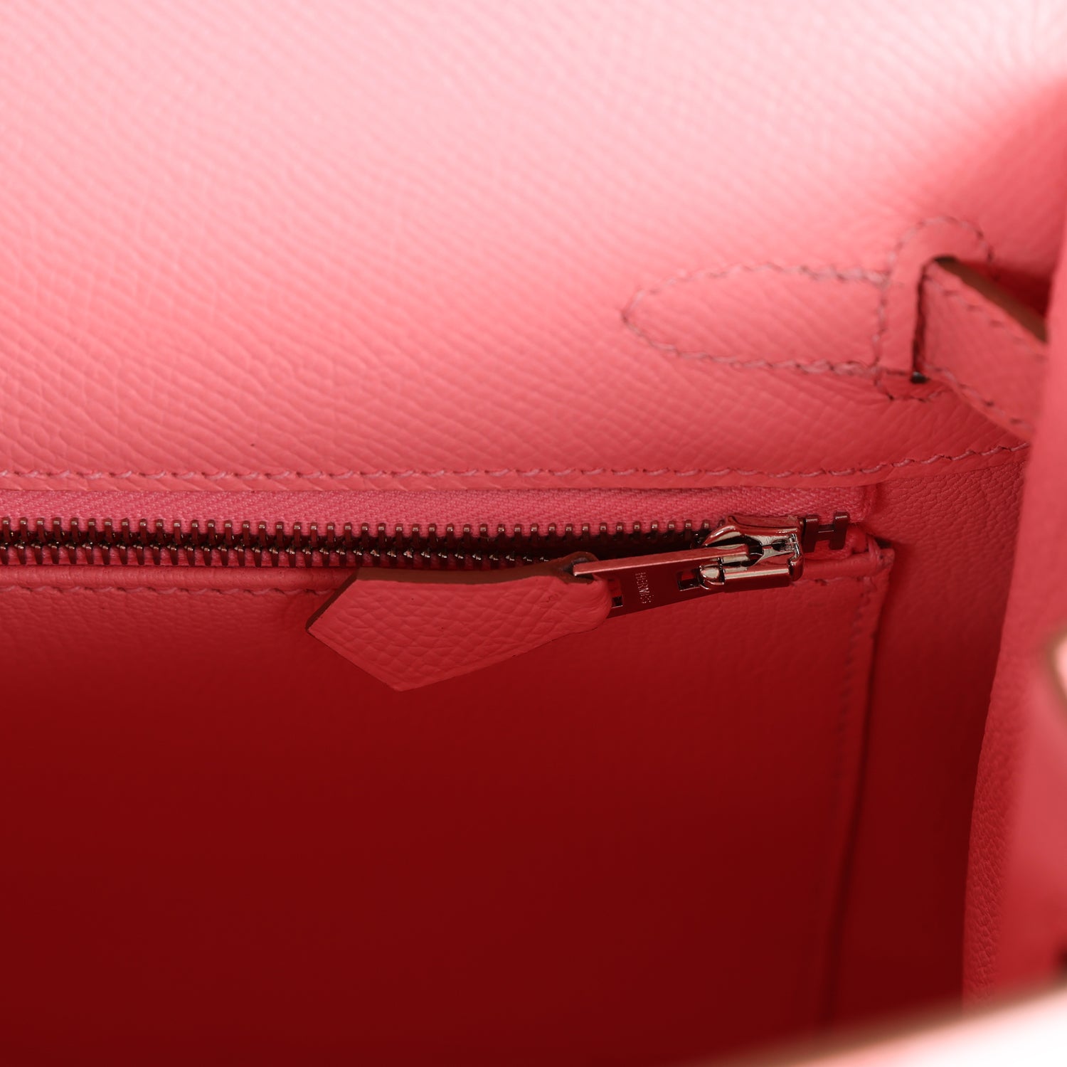 Hermes Kelly Sellier 25 Rose Confetti Epsom Palladium Hardware - Image 6