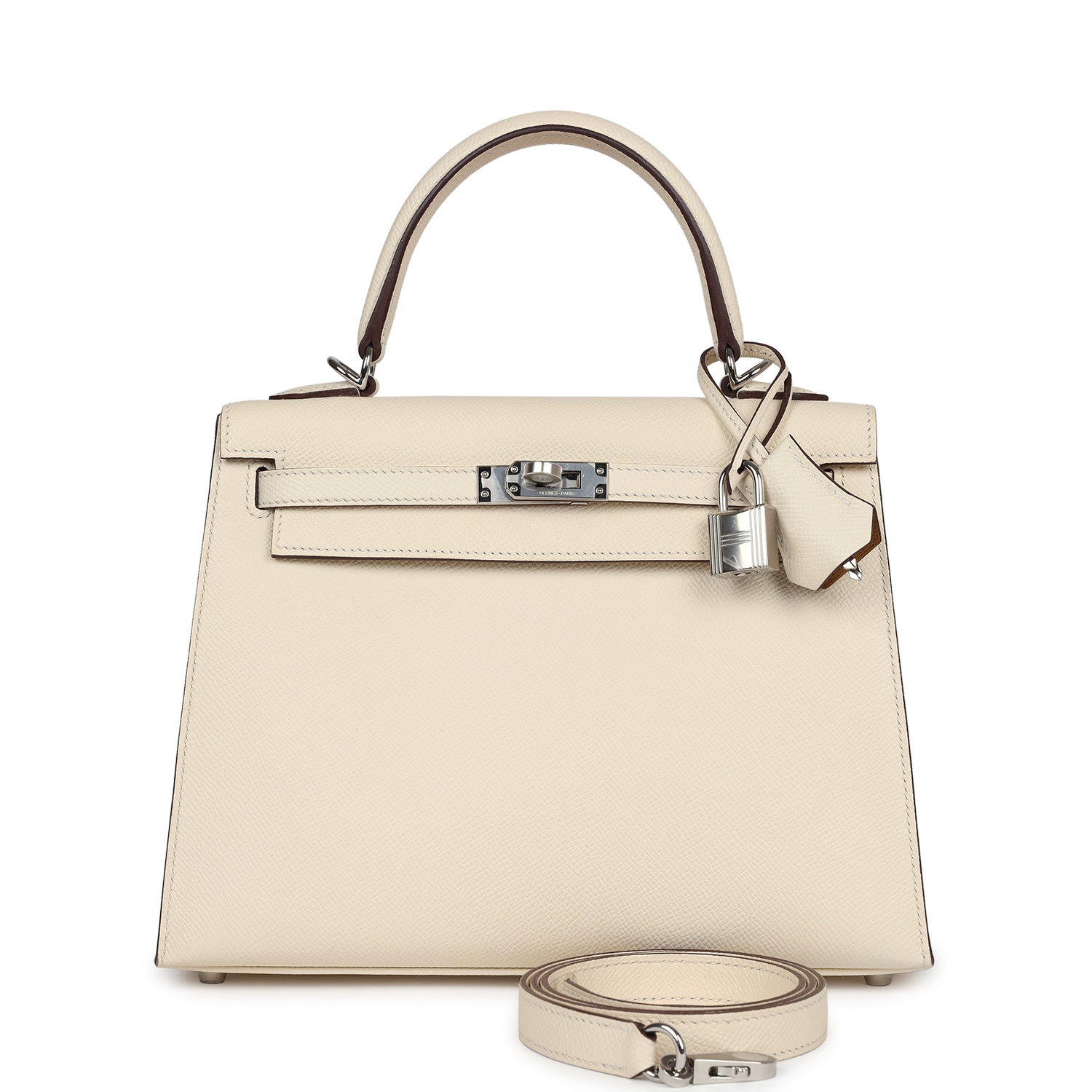 Hermes Kelly Sellier 25 Nata Verso Epsom Palladium Hardware - Image 2