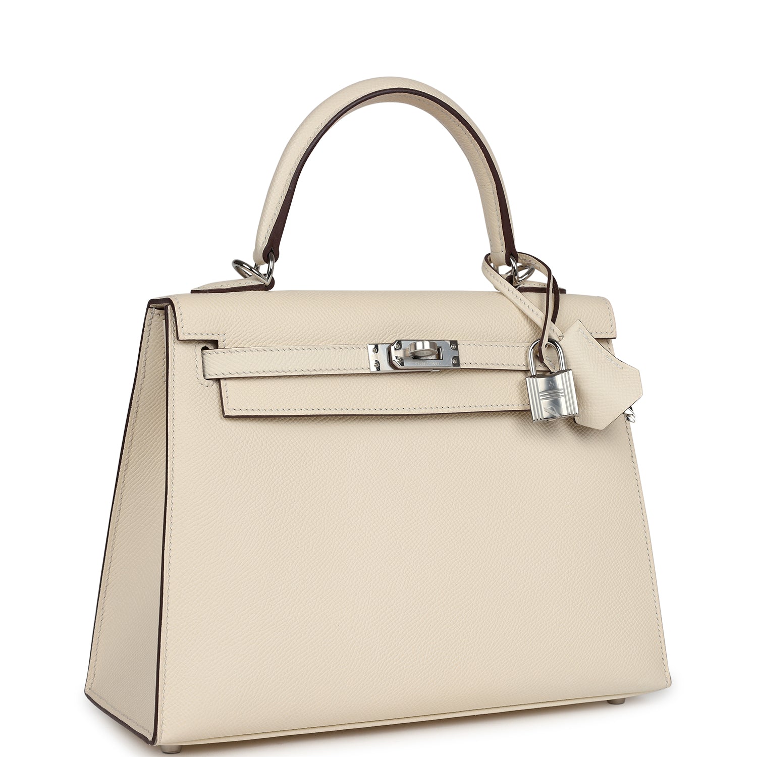 Hermes Kelly Sellier 25 Nata Verso Epsom Palladium Hardware - Image 3
