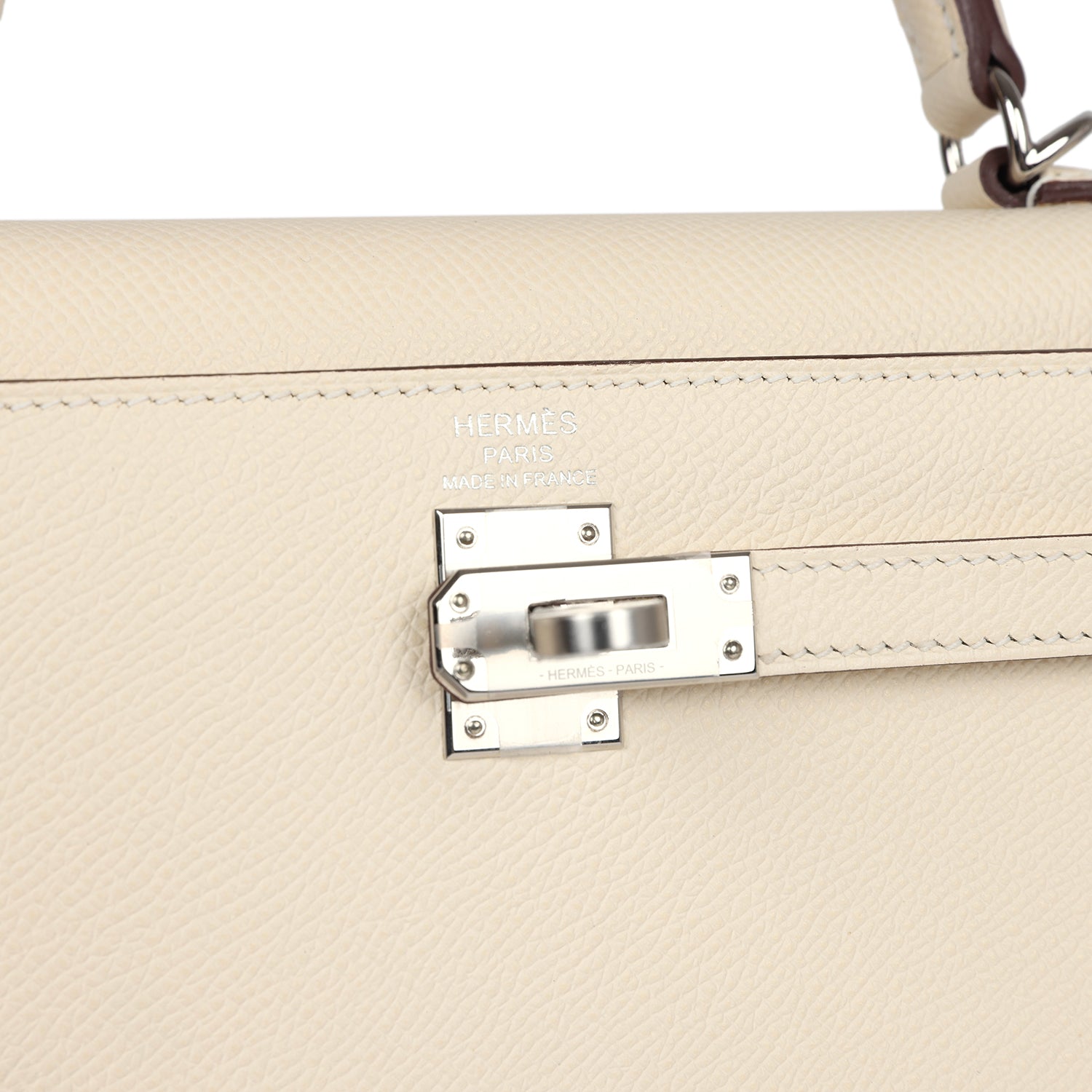 Hermes Kelly Sellier 25 Nata Verso Epsom Palladium Hardware - Image 8