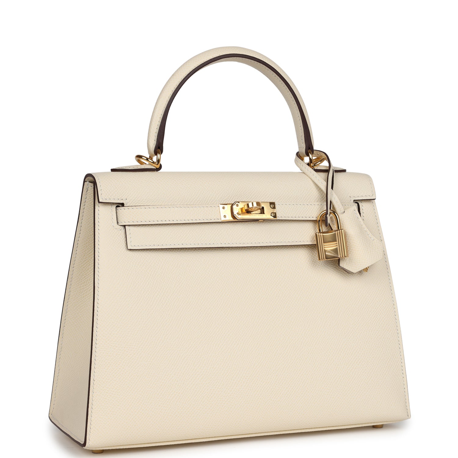 Hermes Kelly Sellier 25 Nata Epsom Gold Hardware - Image 6