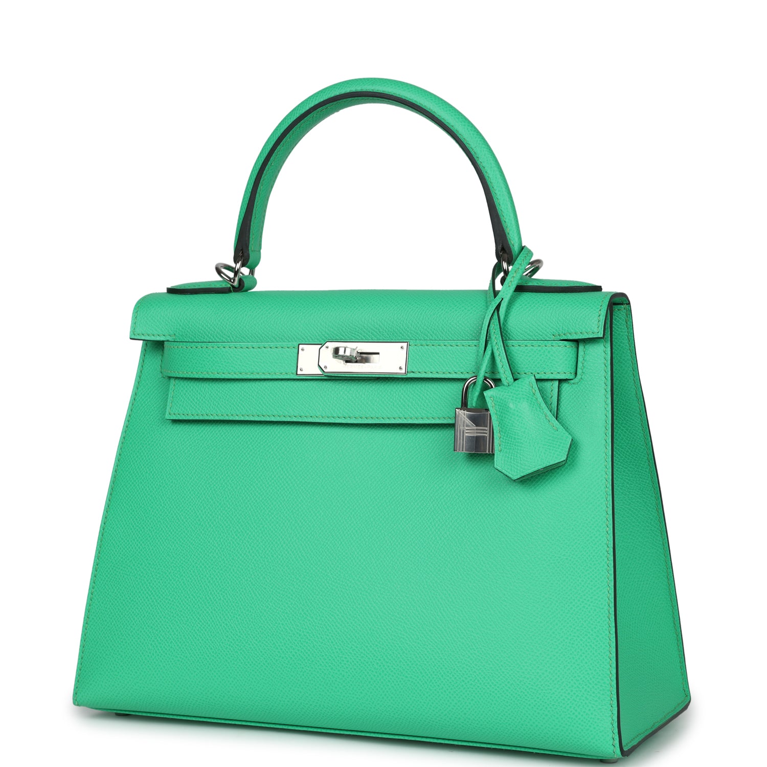 Hermes Kelly Sellier 28 Vert Comics Epsom Palladium Hardware - Image 9