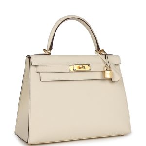 Hermes Kelly Sellier 28 Nata Epsom Gold Hardware