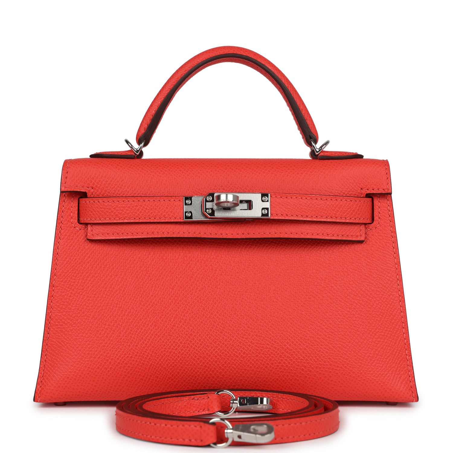 Hermes Kelly Sellier 20 Red Field Epsom Palladium Hardware - Image 6