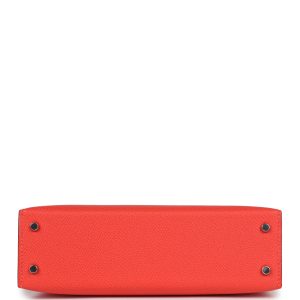 Hermes Kelly Sellier 20 Red Field Epsom Palladium Hardware
