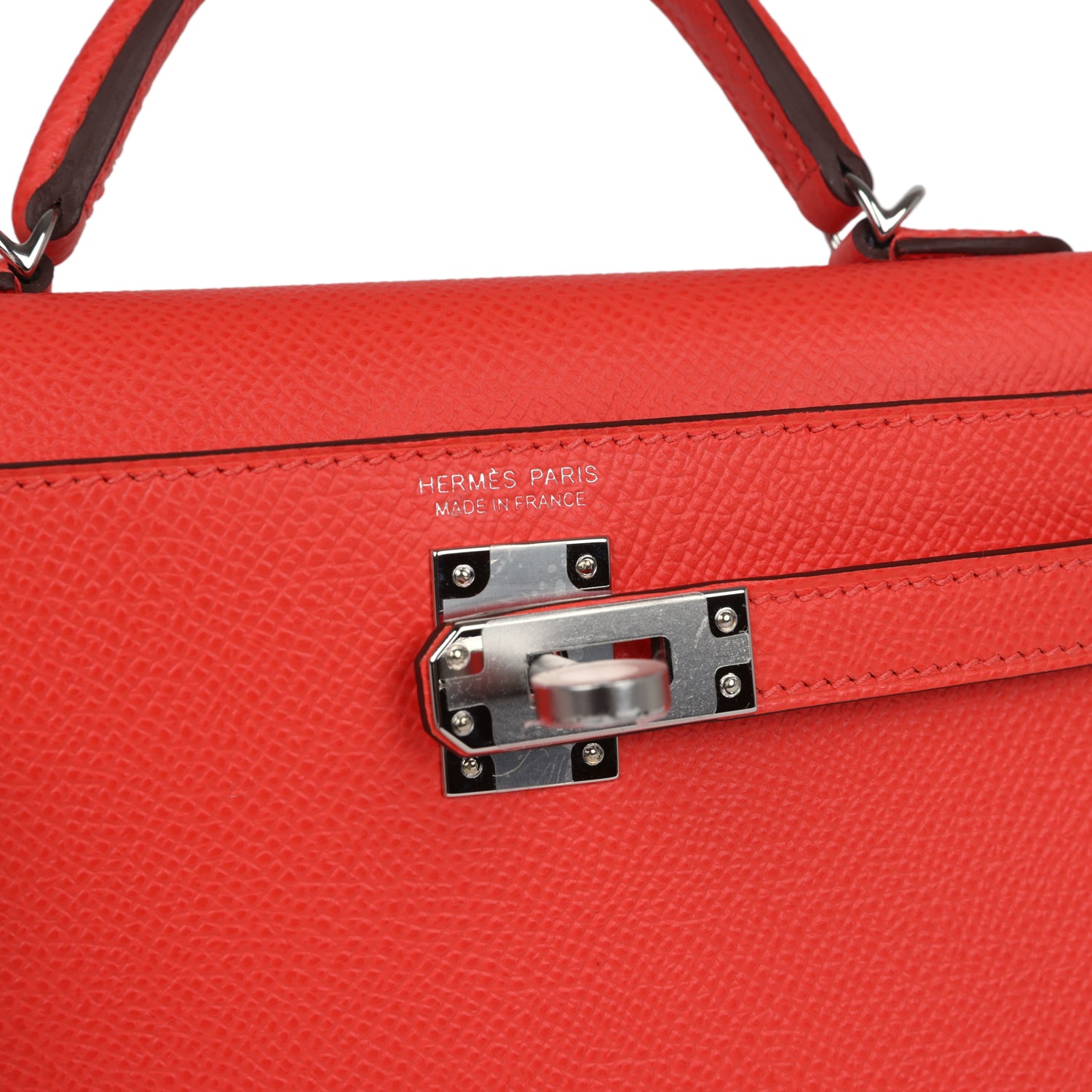 Hermes Kelly Sellier 20 Red Field Epsom Palladium Hardware - Image 5