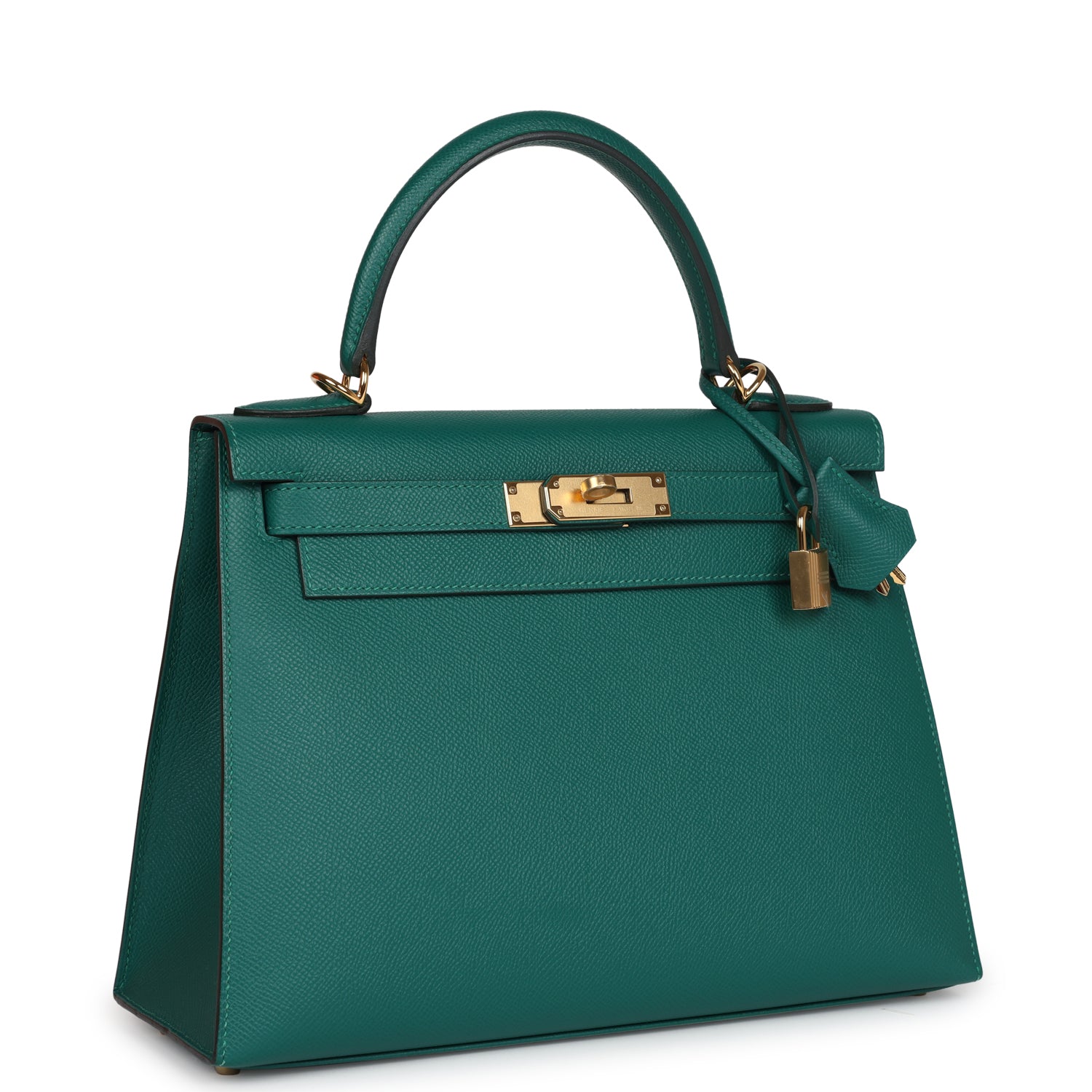 Hermes Kelly Sellier 28 Malachite Epsom Gold Hardware - Image 2