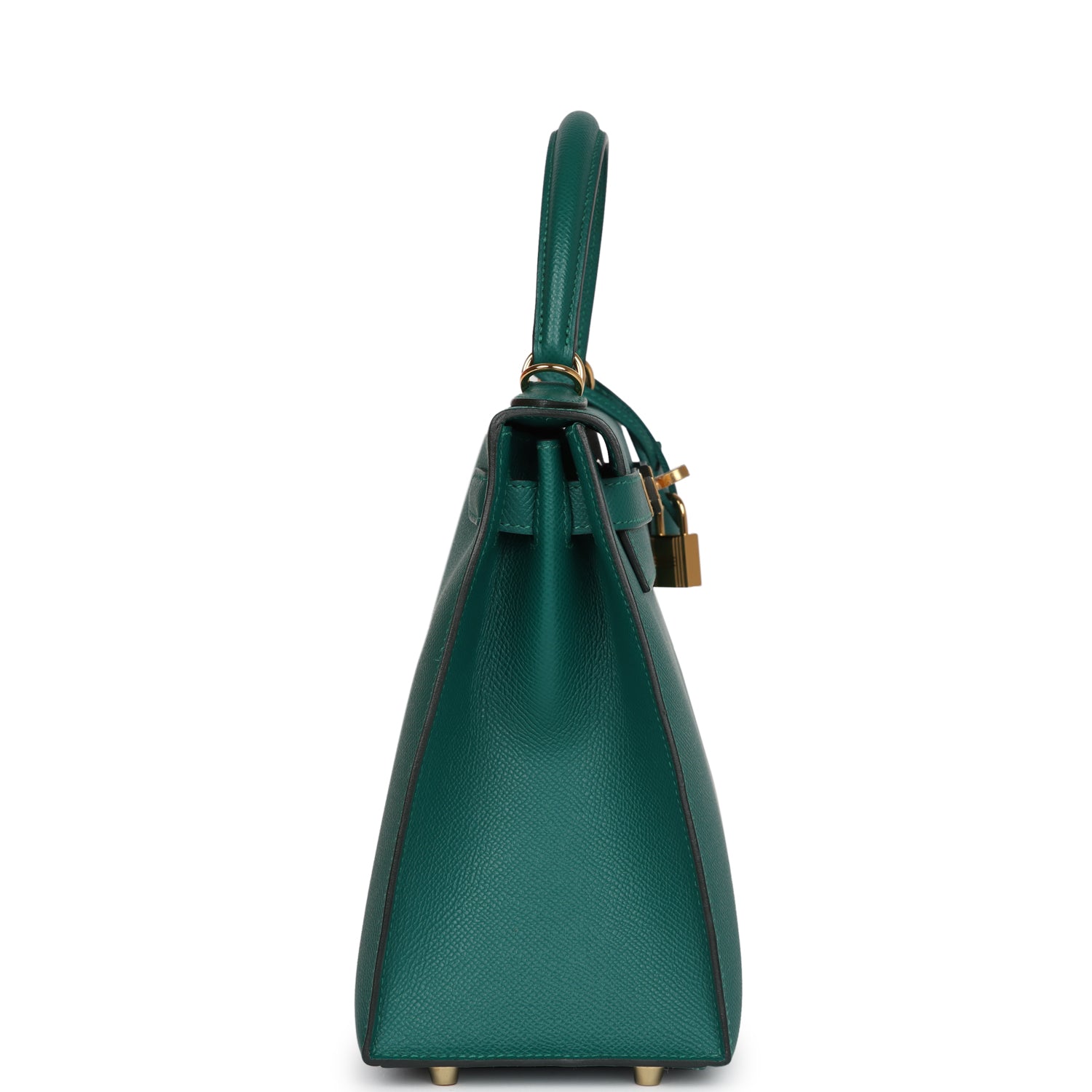 Hermes Kelly Sellier 28 Malachite Epsom Gold Hardware - Image 4