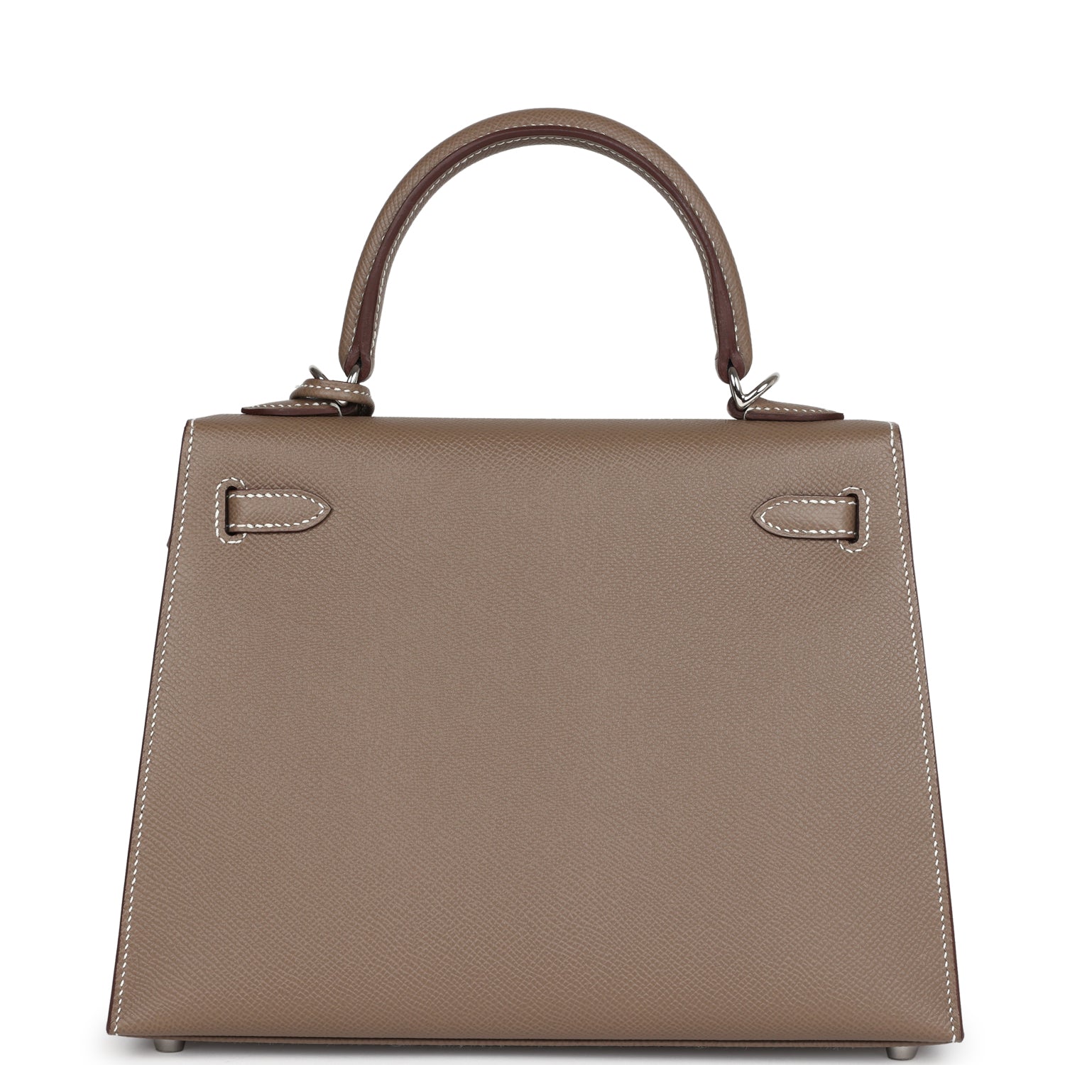 Hermes Kelly Sellier 25 Etoupe Epsom Palladium Hardware - Image 6