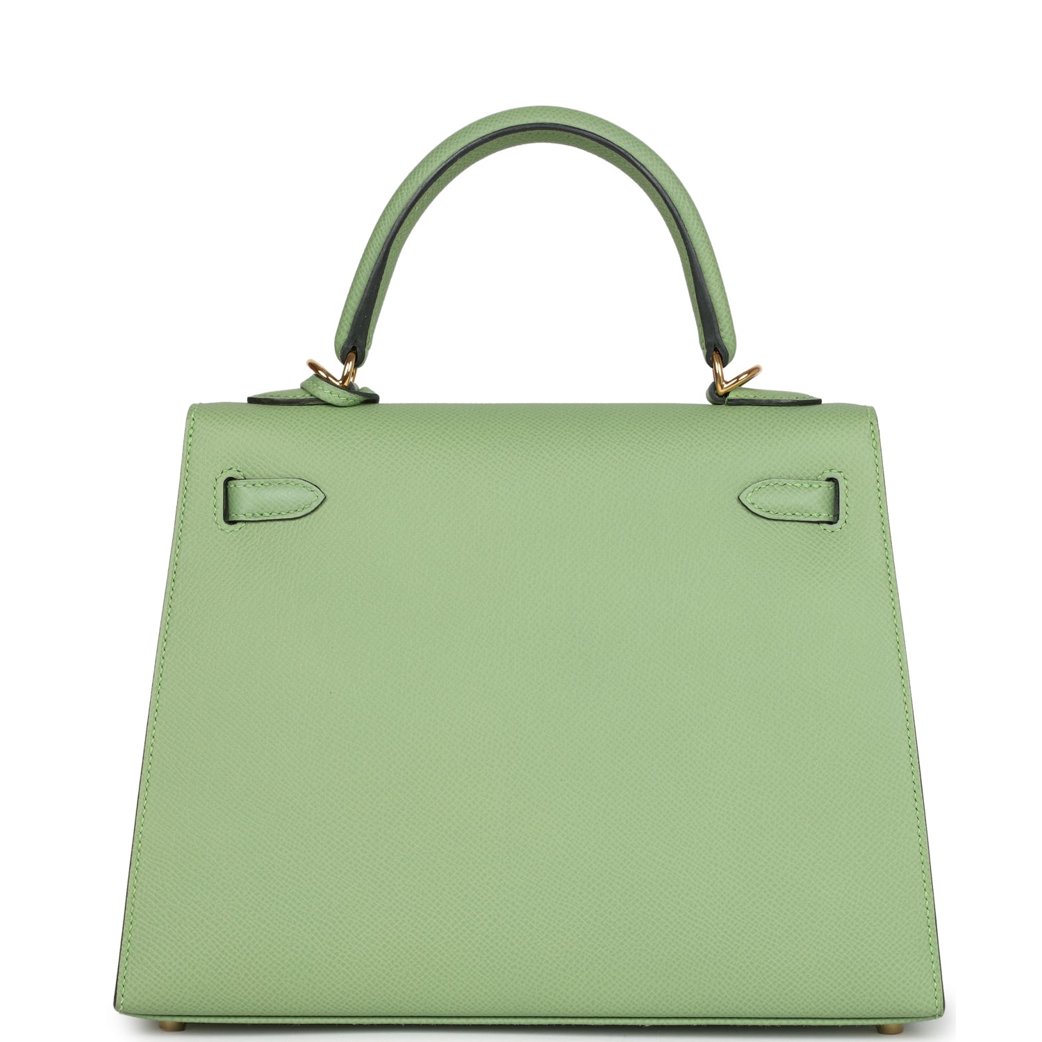 Hermes Kelly Sellier 25 Vert Criquet Epsom Gold Hardware - Image 9