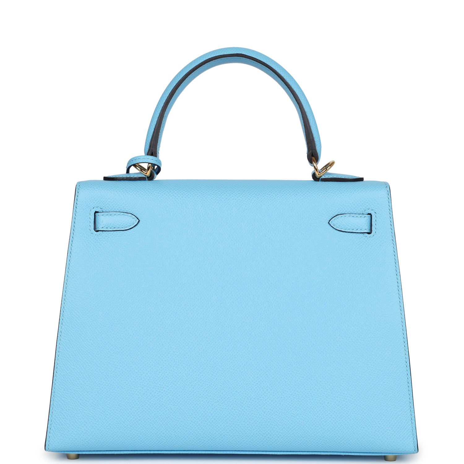 Hermes Kelly Sellier 25 Celeste Epsom Gold Hardware - Image 7