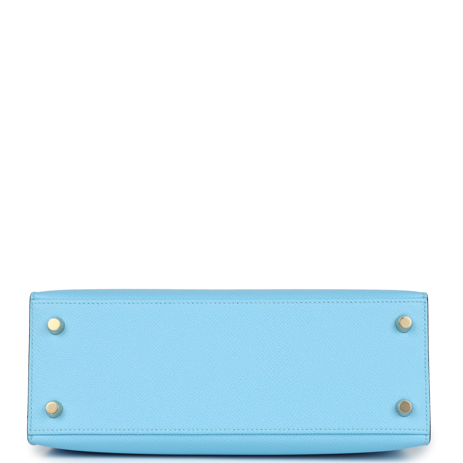 Hermes Kelly Sellier 25 Celeste Epsom Gold Hardware - Image 4