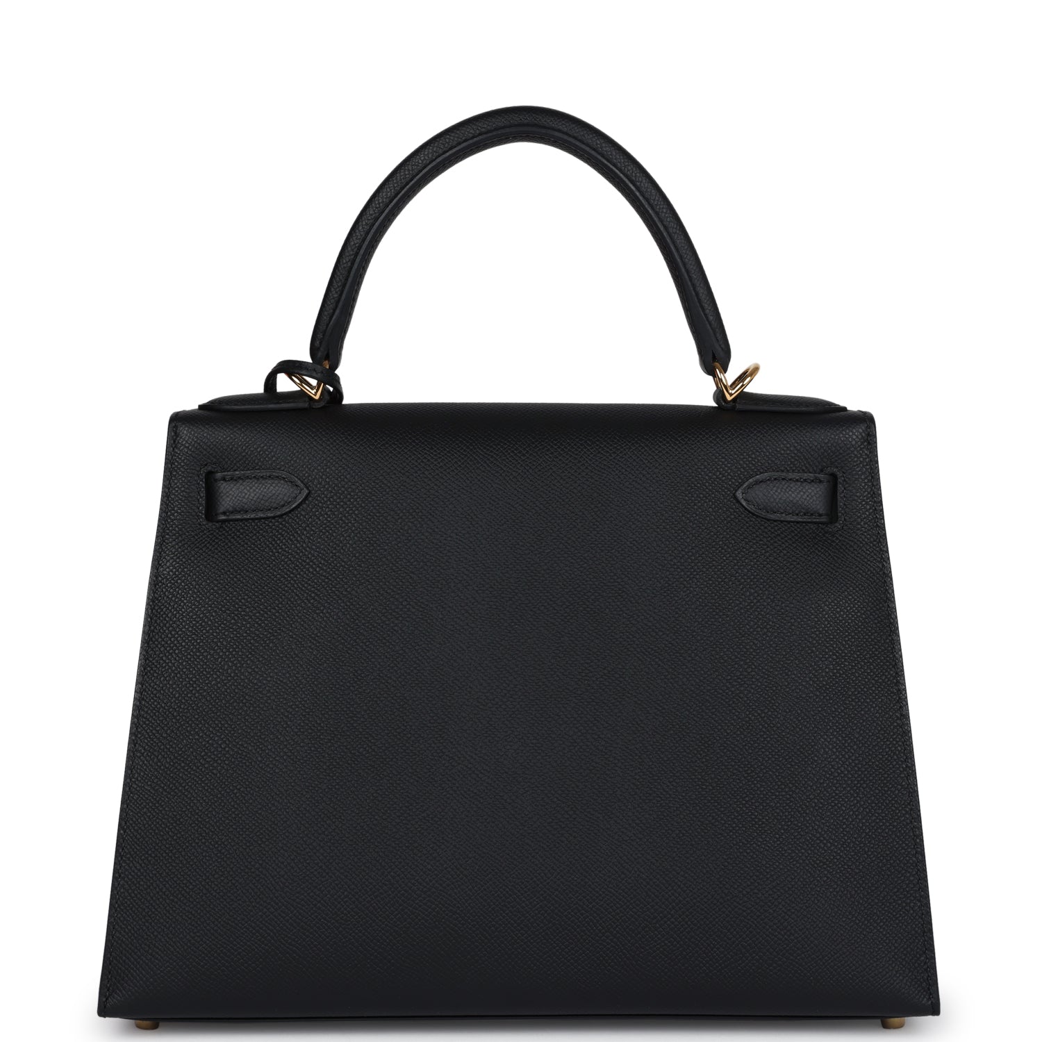 Hermes Kelly Sellier 28 Black Epsom Gold Hardware - Image 2