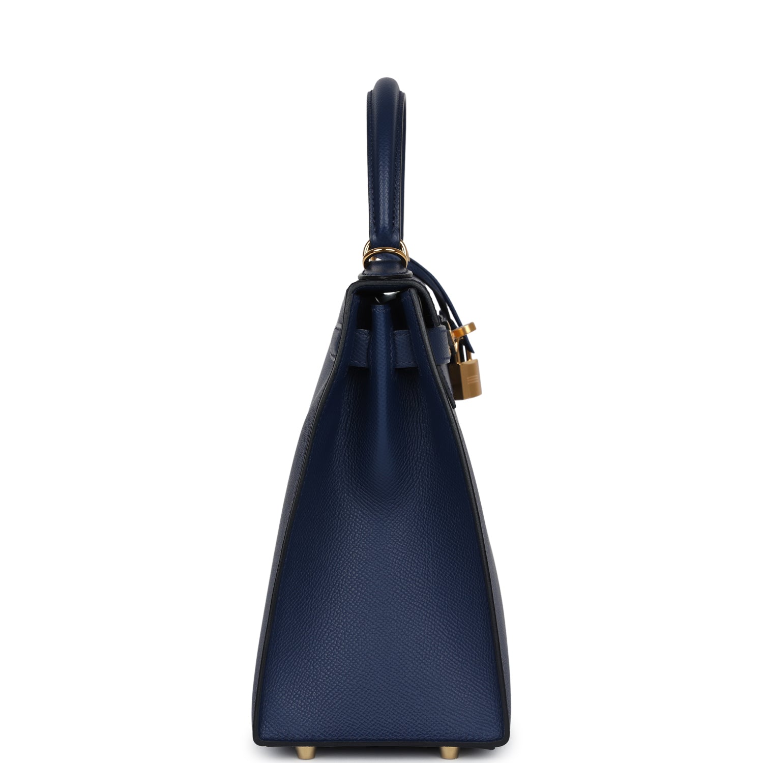 Hermes Kelly Sellier 28 Bleu Navy Epsom Gold Hardware - Image 3