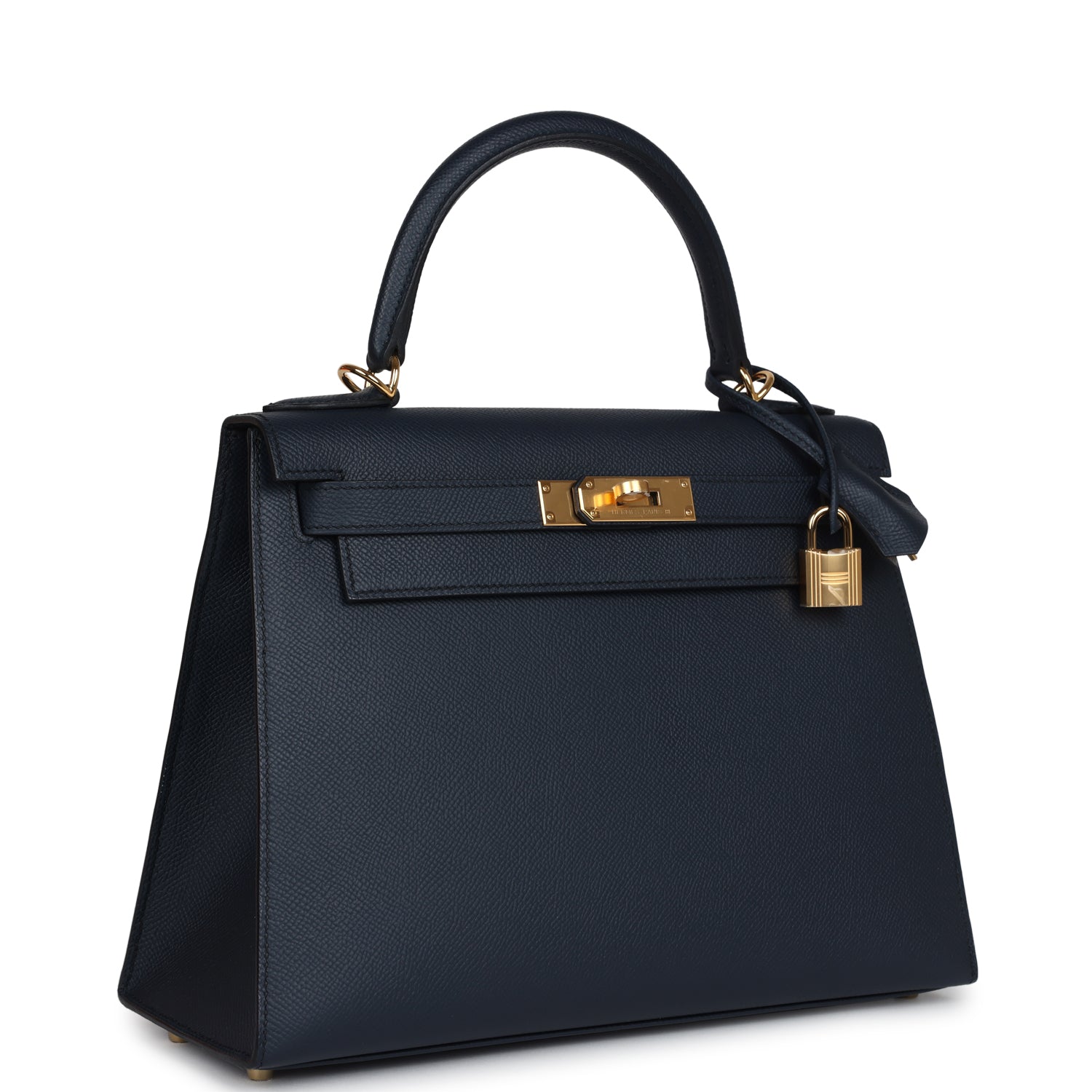 Hermes Kelly Sellier 28 Bleu Indigo Epsom Gold Hardware - Image 3